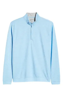johnnie-O johnnie-O Pircio Performance Quarter Zip Pullover in Macaw — Men Summer silver Tops