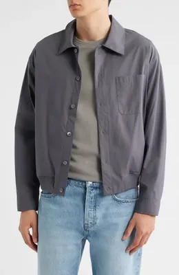 FRAME FRAME Cotton Jacket in Cloud Grey — Men Summer grey Outerwear