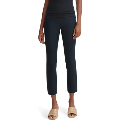 Vince Vince Bobbi Mid Rise Stitch Front Seam Leggings in Coastal Blue — Women Winter black Pants