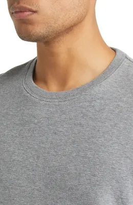 FRAME FRAME Duo Fold Cotton T-Shirt in Heather Grey — Men Summer silver Tops