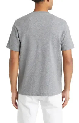 FRAME FRAME Duo Fold Cotton T-Shirt in Heather Grey — Men Summer silver Tops