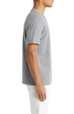 FRAME FRAME Duo Fold Cotton T-Shirt in Heather Grey — Men Summer silver Tops
