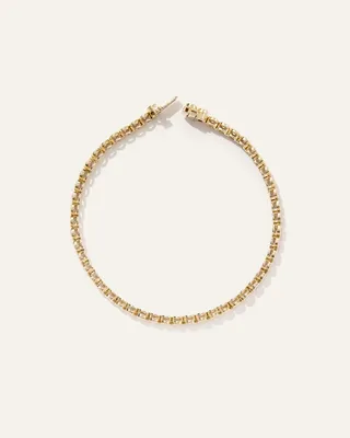 Quince Quince | Women's 14K Gold Lab Grown Diamond Bezel Set Tennis Bracelet 2ctw in Yellow Gold — Women Autumn gold Accessories