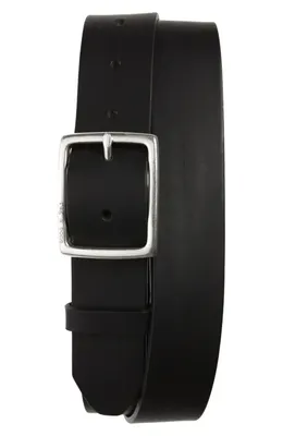 rag & bone rag & bone Rugged Leather Belt in Blk — Men Winter black Accessories