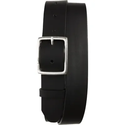 rag & bone rag & bone Rugged Leather Belt in Blk — Men Winter black Accessories