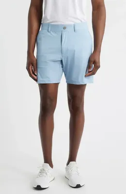 johnnie-O johnnie-O Fusionn Stretch Nylon Chino Shorts in Dawn — Men Summer silver Shorts