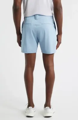 johnnie-O johnnie-O Fusionn Stretch Nylon Chino Shorts in Dawn — Men Summer silver Shorts