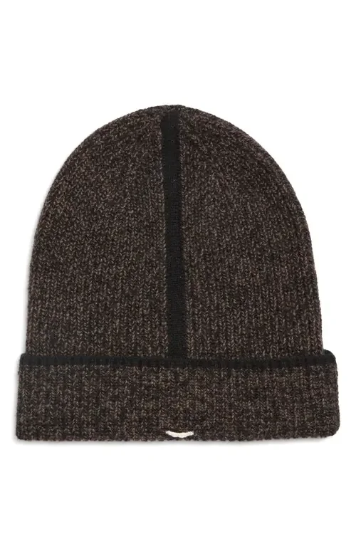 rag & bone rag & bone Jensen Cashmere Beanie in Brown Multi — Men Autumn brown Accessories