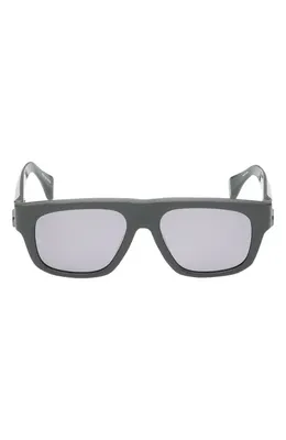 rag & bone rag & bone 53mm Square Sunglasses in Shiny Grey /Grey Lenses in Shiny Grey/Grey Lenses — Men Winter black Accessories