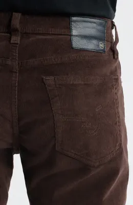 AG AG Tellis Slim Fit Corduroy Pants in Raw Umber — Men Autumn chocolate Pants