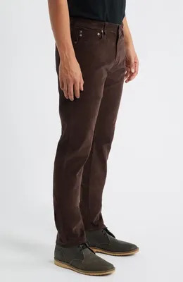 AG AG Tellis Slim Fit Corduroy Pants in Raw Umber — Men Autumn chocolate Pants
