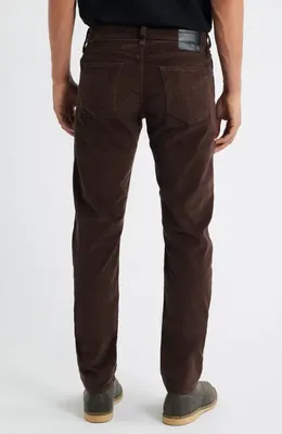 AG AG Tellis Slim Fit Corduroy Pants in Raw Umber — Men Autumn chocolate Pants