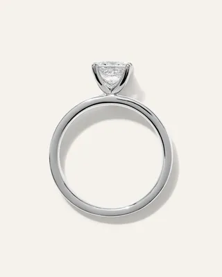 Quince Quince | Women's Lab Grown Diamond Princess Comfort Fit Engagement Ring 1ct in Platinum — Women Summer white Accessories