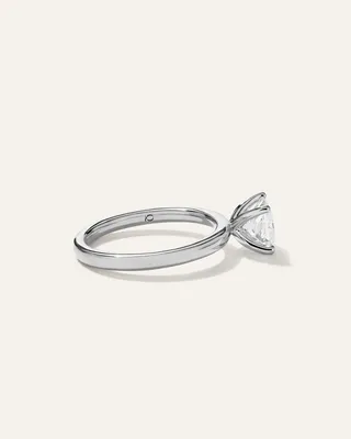 Quince Quince | Women's Lab Grown Diamond Princess Comfort Fit Engagement Ring 1ct in Platinum — Women Summer white Accessories
