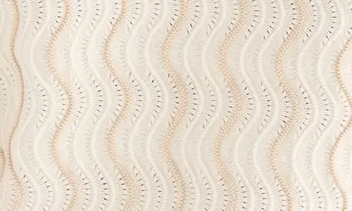 NIC+ZOE NIC+ZOE Alto Wave Stripe Cotton Blend Pointelle Sweater in Neutral Multi — Women Autumn white Tops