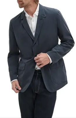 rag & bone rag & bone Vincent Paper Cotton Blend Blazer in Navy — Men Winter navy Outerwear