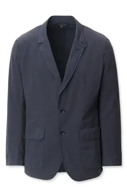 rag & bone rag & bone Vincent Paper Cotton Blend Blazer in Navy — Men Winter navy Outerwear
