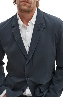 rag & bone rag & bone Vincent Paper Cotton Blend Blazer in Navy — Men Winter navy Outerwear