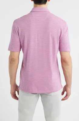 johnnie-O johnnie-O Ryan Stripe Polo in Rosewater — Men Spring pink Tops