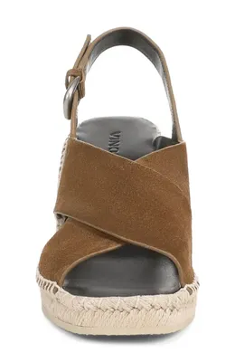 Vince Vince Georgia Espadrille Wedge Sandal in Elmwood — Women Autumn camel Shoes