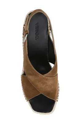 Vince Vince Georgia Espadrille Wedge Sandal in Elmwood — Women Autumn camel Shoes