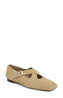 Vince Vince Cici Cross Strap Flat in Wheat — Women Autumn tan Shoes