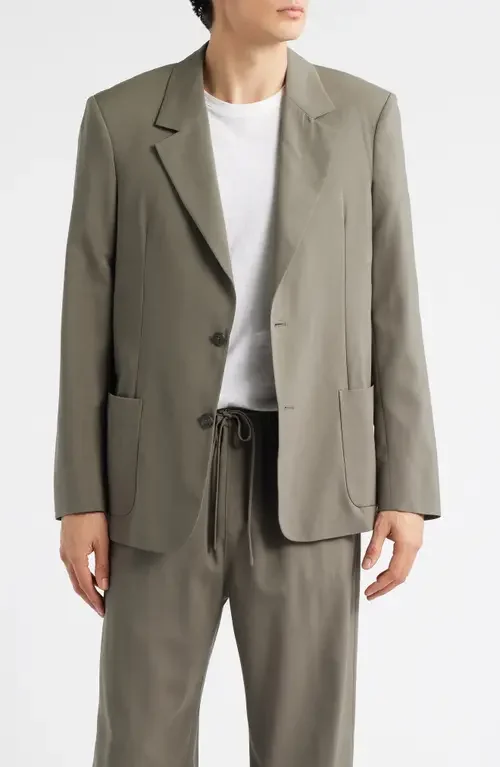 FRAME FRAME Wool Sport Coat in Smoky Green — Men Autumn grey Outerwear