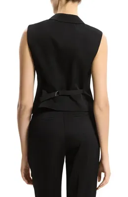 Theory Theory Satin Vest in Black — Women Winter black Vests