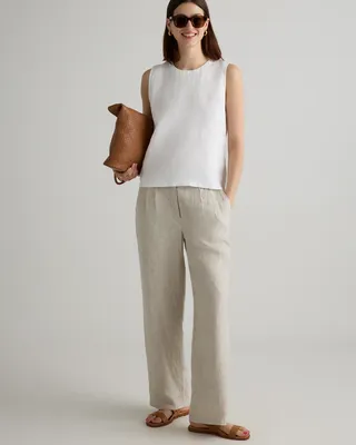 Quince Quince | Women's Tank Top in White — Women Winter white Tank Tops & Camis