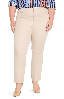 NIC+ZOE NIC+ZOE Plaza Ankle Demi Bootcut Pants in Chamois — Women Autumn beige Pants
