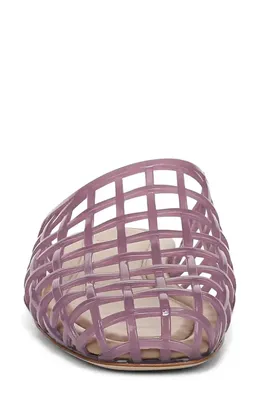 Vince Vince Barcelona Jelly Cage Mule in Amethyst — Women Summer grey Shoes