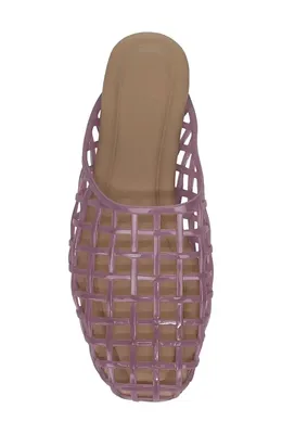 Vince Vince Barcelona Jelly Cage Mule in Amethyst — Women Summer grey Shoes