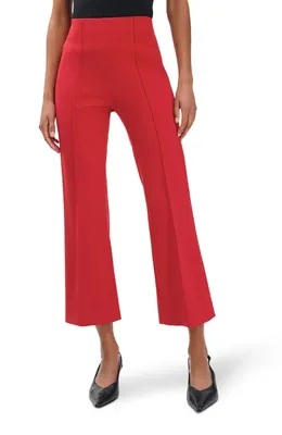 rag & bone rag & bone Irina Ponte Kick Flare Pants in Dark Cherry — Women Winter red Pants
