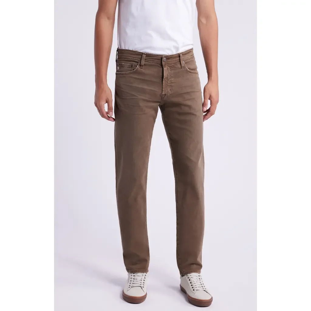 AG AG Tellis Slim Fit Jeans in 7 Years Sulfur Wild Mushroom — Men Autumn grey Pants