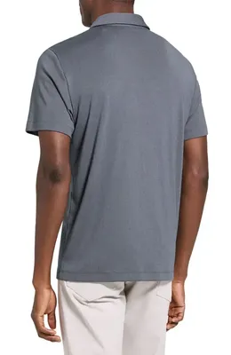 Theory Theory Bron in Anemone Milano Polo in Carbon — Men Winter silver Tops