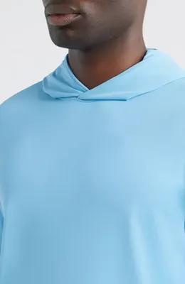 johnnie-O johnnie-O Motion Performance Hoodie in Maliblu — Men Summer silver Tops