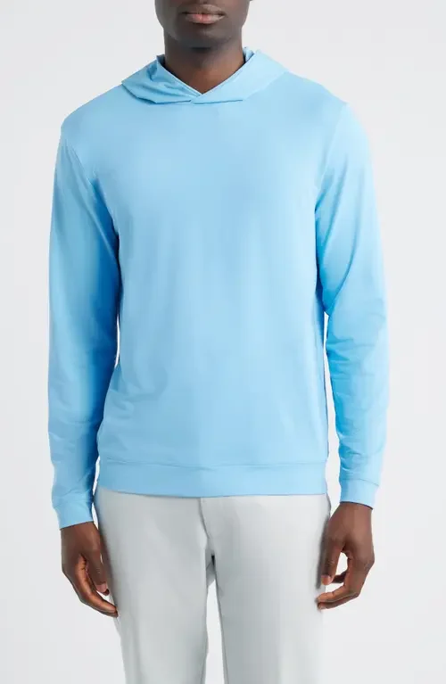 johnnie-O johnnie-O Motion Performance Hoodie in Maliblu — Men Summer silver Tops
