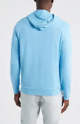 johnnie-O johnnie-O Motion Performance Hoodie in Maliblu — Men Summer silver Tops