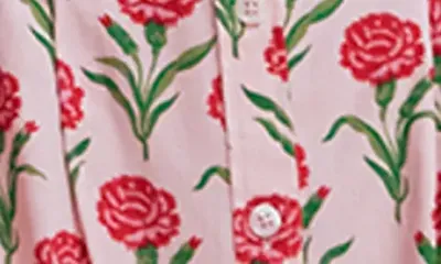 Boden Boden Arabella Cotton Maxi Dress in Pink Carnation Stem — Women Spring ivory Dresses