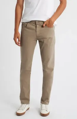 AG AG Tellis Stretch Sateen Modern Slim Pants in Industrial Taupe — Men Autumn khaki Pants