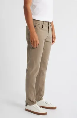 AG AG Tellis Stretch Sateen Modern Slim Pants in Industrial Taupe — Men Autumn khaki Pants