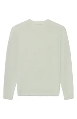 FRAME FRAME Lightweight Cashmere Crewneck Sweater in Pale Green — Men Spring ivory Tops