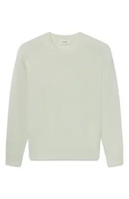 FRAME FRAME Lightweight Cashmere Crewneck Sweater in Pale Green — Men Spring ivory Tops