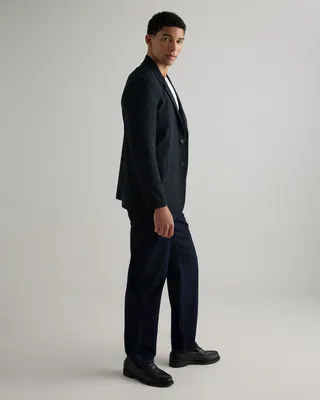 Quince Quince | Men's Performance Stretch Technical Blazer in True Black — Men Winter black Blazers