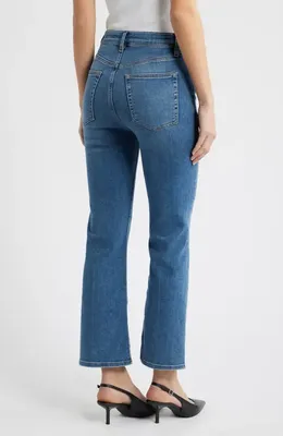 FRAME FRAME The Reboot High Waist Crop Bootcut Jeans in Crest — Women Summer blue Pants