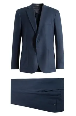 Vince Vince Icon Relaxed Fit Linen Suit in Coastal — Men Winter navy Suits