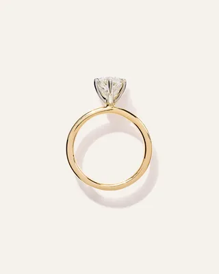 Quince Quince | Women's Lab Grown Diamond Marquise Comfort Fit Engagement Ring 3ct in Yellow Gold — Women Spring gold Accessories