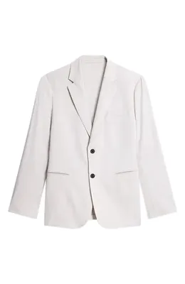 Theory Theory Standard Linen Blend Suit Jacket in Silver Cloud — Men Summer ivory Outerwear