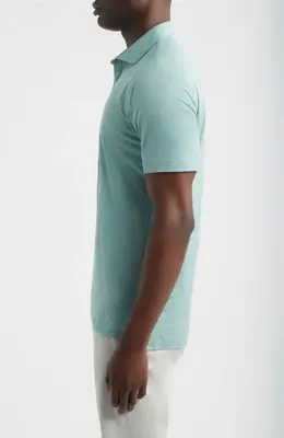johnnie-O johnnie-O Huron PREP-FORMANCE Polo in Sublime — Men Summer silver Tops
