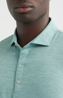 johnnie-O johnnie-O Huron PREP-FORMANCE Polo in Sublime — Men Summer silver Tops